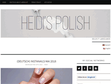 Tablet Screenshot of heidispolish.com